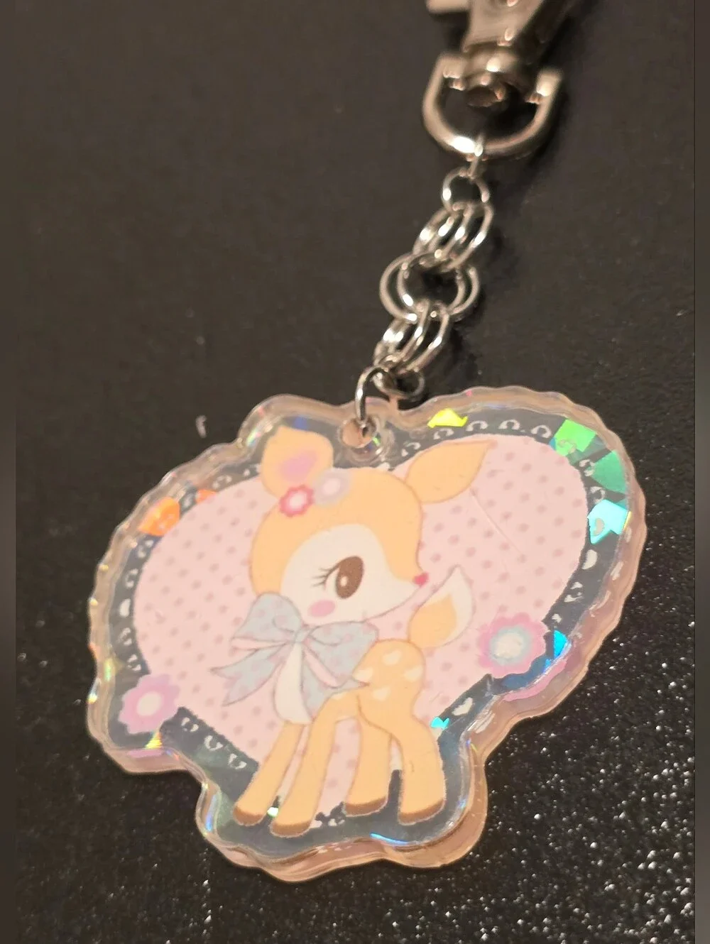 Sanrio Hummingmint Heart Keychain